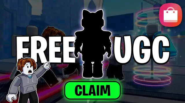 Thumbnail concept, not picked: a dark silhouette between the words Free and UGC, with a Claim button